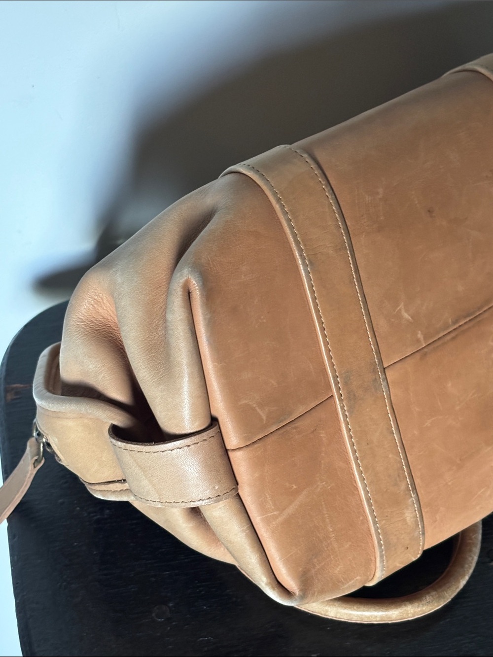 Vintage 1980’s Coach British Tan Brown Leather Hobo 💼 Collector Item - Picture 10 of 16